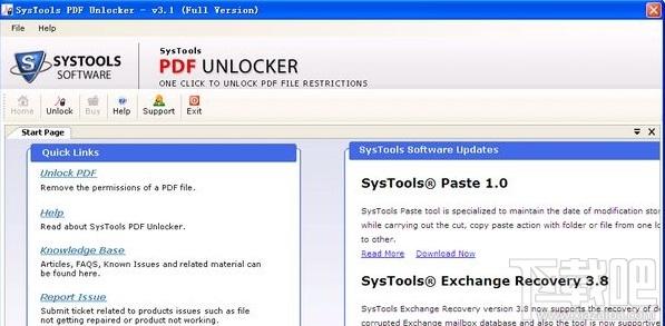 pdf解密软件|SysTools PDF Unlocker (绿色免费版),pdf解密软件|SysTools PDF Unlocker (绿色免费版)下载,pd