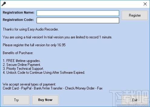 Easy Audio Recorder下载,音频录制工具,录音软件,录音