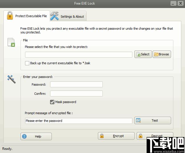 Free EXE Lock下载,软件加密,加密工具