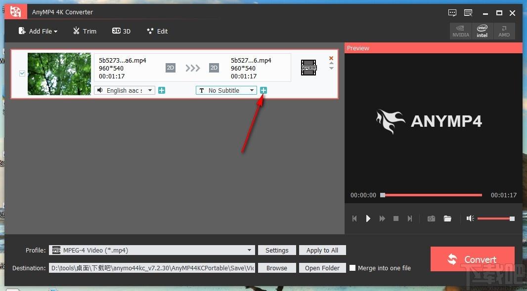 AnyMP4 4K Converter下载,视频格式转换软件,视频格式转换