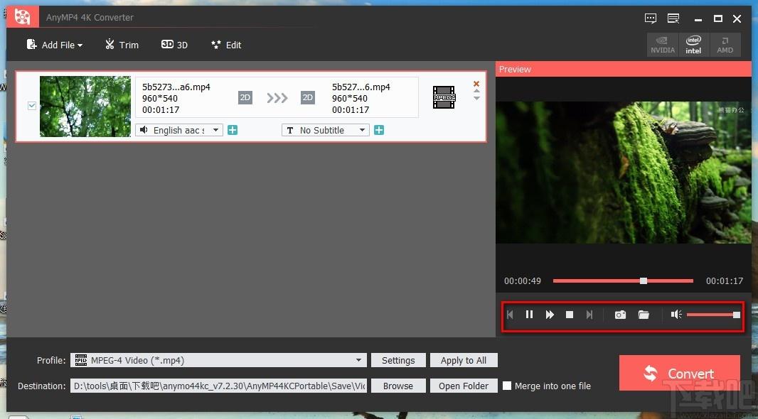 AnyMP4 4K Converter下载,视频格式转换软件,视频格式转换