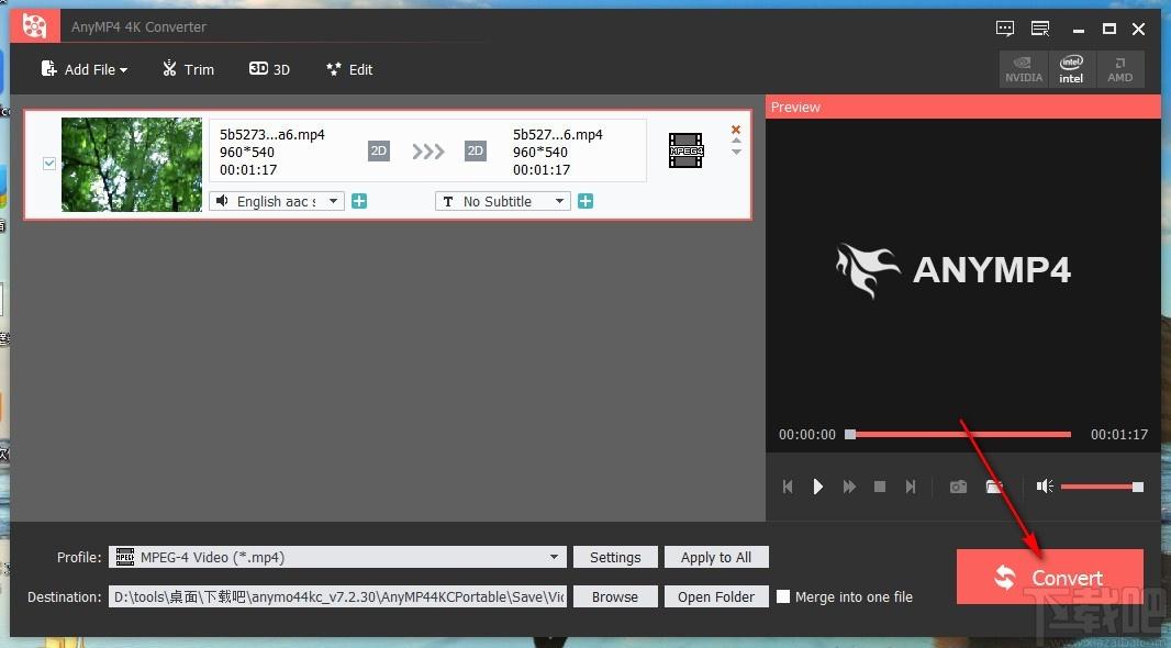 AnyMP4 4K Converter下载,视频格式转换软件,视频格式转换